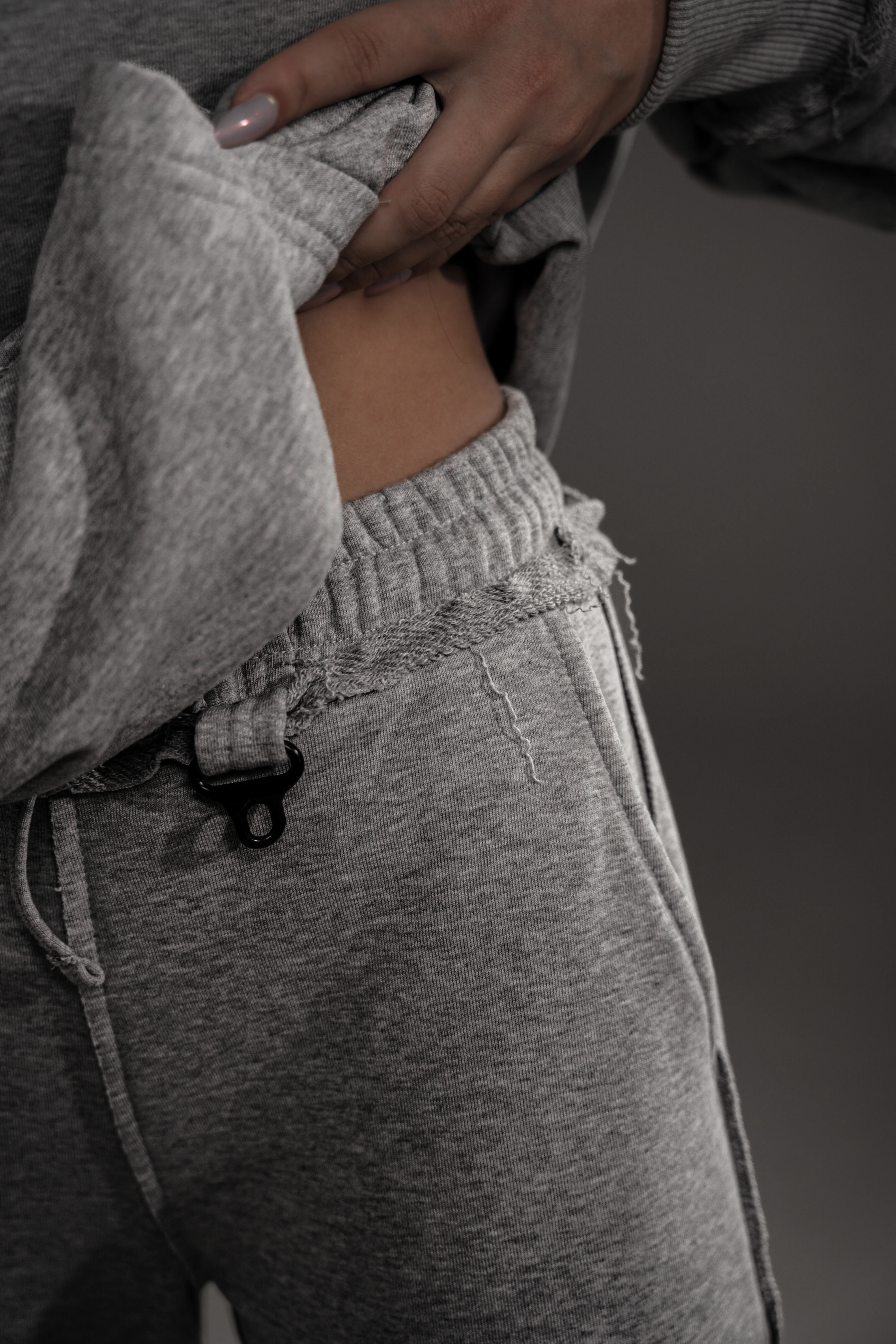 Grey RAW Basic Sweatpants - Image 6