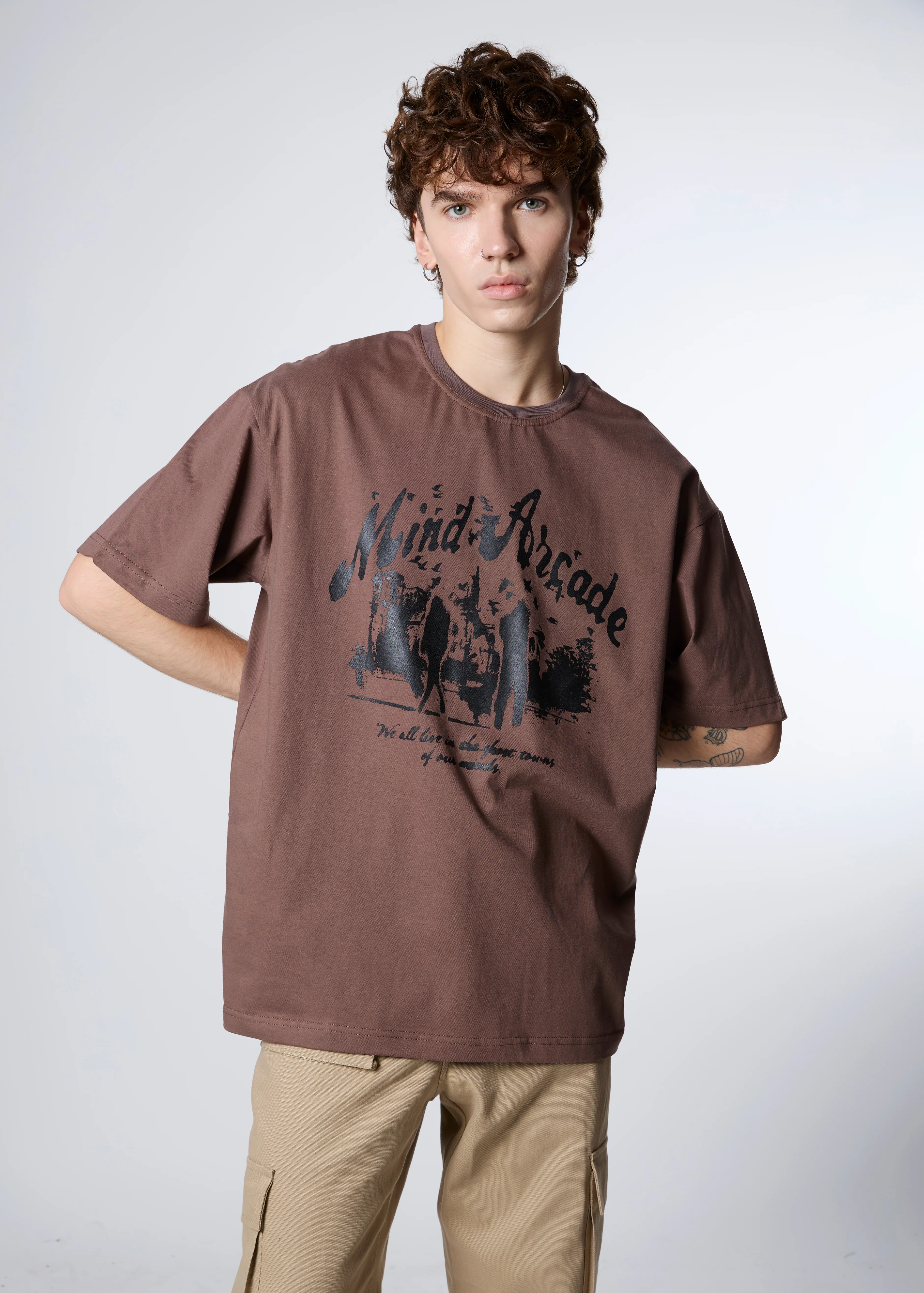 Brown Ghost Town T-shirt - Image 3